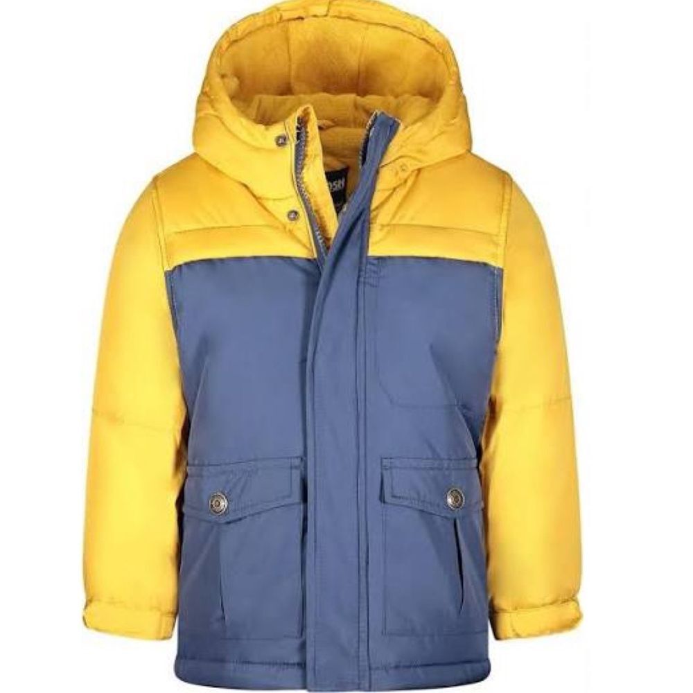 Oshkosh B'Gosh Boys Heavyweight Colorblock Puffer Jacket Coat • size Medium 5/6